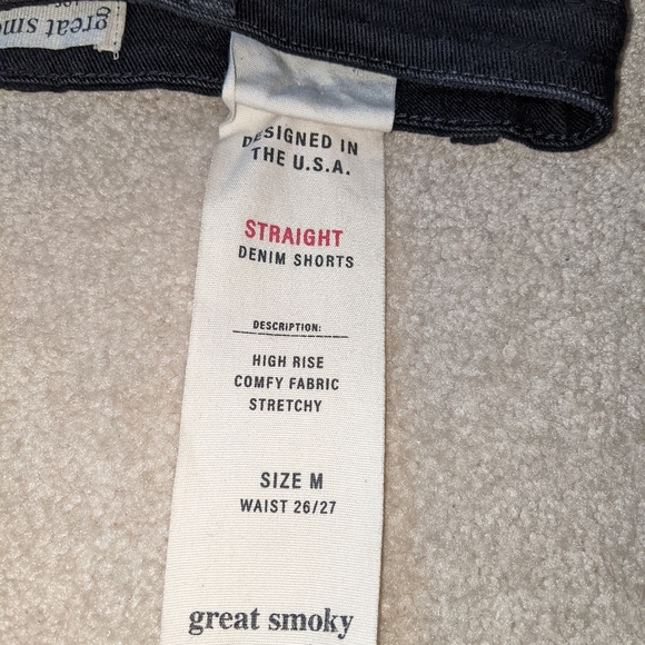 Great smokey Los Angeles distressed black denim shorts - Picture 11 of 14